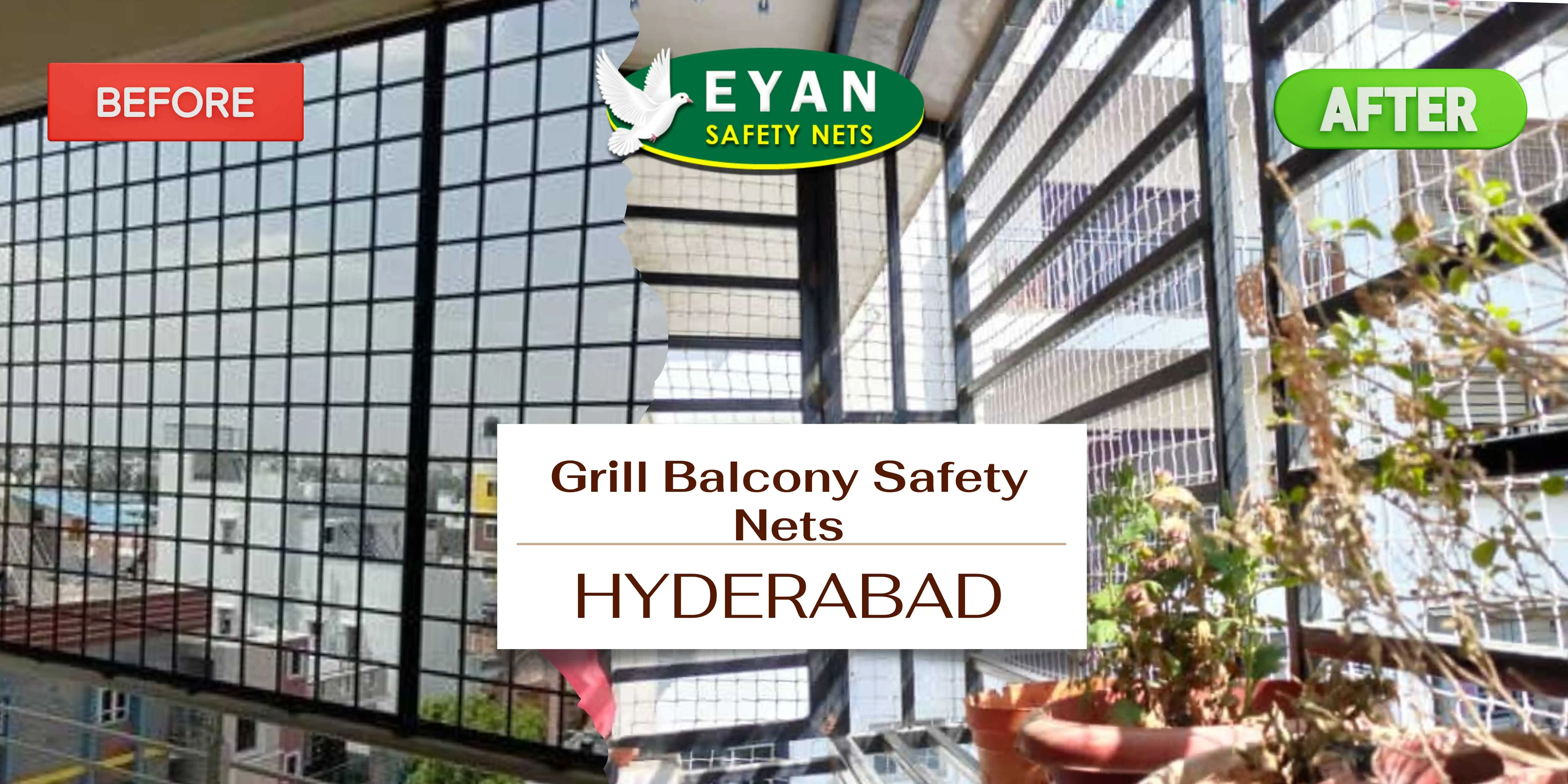 balcony grill nets for bird prevention