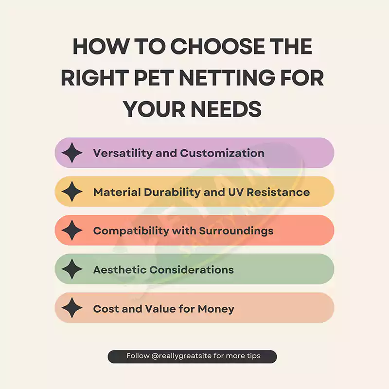 How to Choose the right Pet Netting in Hyderabad